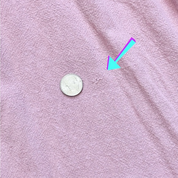 Umgee Crochet Sleeve Fringe Linen Blend Top - Picture 14 of 14